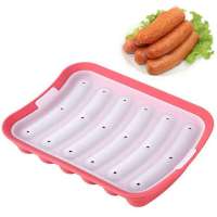 DIY Food Grade Heat-resisting Handmade Silicone Hot Dog Sausage Maker Mold