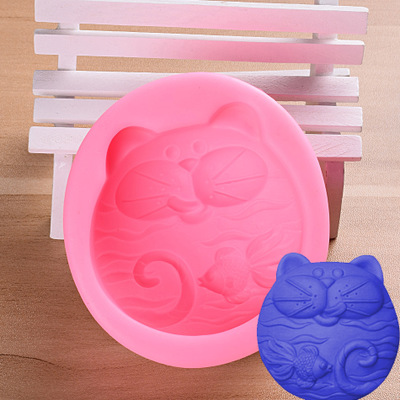 2019 Cute Cat Animal Shape Loaf Handmade Silicone Cake Soap Molds tooling for Shape Making